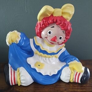 Byron Mold B18 Vintage 1970 Raggedy Ann Ceramic Figurine Nostalgic Collectible